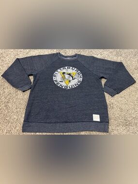 Pittsburgh Penguins Navy Crewneck Sweatshirt - Men's